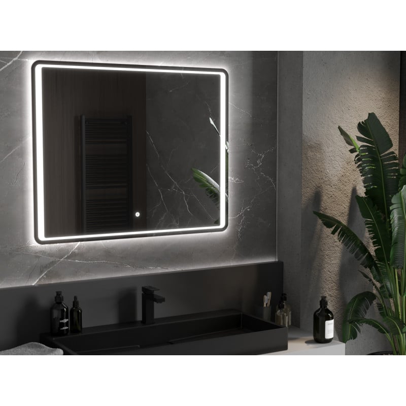Mexen Zusa beleuchteter Badezimmerspiegel 120 x 80 cm, LED 6000K, Antibeschlag - 9808-120-080-611-00