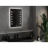 Mexen Ner beleuchteter Badezimmerspiegel 50 x 70 cm, LED 6000K, Antibeschlag - 9809-050-070-611-00