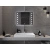 Mexen Ner beleuchteter Badezimmerspiegel 80 x 60 cm, LED 6000K, Antibeschlag - 9809-080-060-611-00