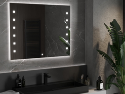 Mexen Ner beleuchteter Badezimmerspiegel 100 x 80 cm, LED 6000K, Antibeschlag - 9809-100-080-611-00