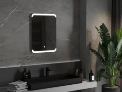 Mexen Nida beleuchteter Badezimmerspiegel 50 x 70 cm, LED 6000K, Antibeschlag - 9806-050-070-611-00