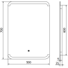 Mexen Nida beleuchteter Badezimmerspiegel 50 x 70 cm, LED 6000K, Antibeschlag - 9806-050-070-611-00