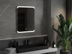 Mexen Nida Badezimmerbeleuchteter Spiegel 60 x 80 cm, LED 6000K, Antinebel - 9806-060-080-611-00