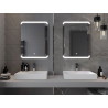 Mexen Nida Badezimmerbeleuchteter Spiegel 60 x 80 cm, LED 6000K, Antinebel - 9806-060-080-611-00