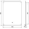 Mexen Nida Badezimmerbeleuchteter Spiegel 60 x 80 cm, LED 6000K, Antinebel - 9806-060-080-611-00