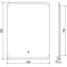 Mexen Nida beleuchteter Badezimmerspiegel 60 x 80 cm, LED 6000K, Antibeschlag - 9806-060-080-611-00