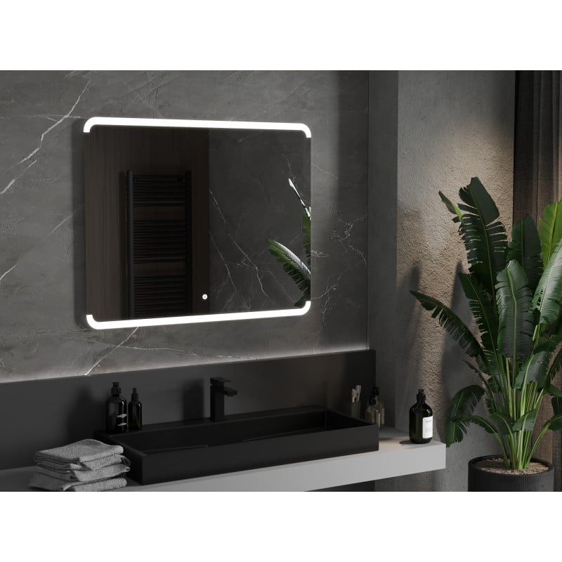 Mexen Nida beleuchteter Badezimmerspiegel 100 x 80 cm, LED 6000K, Antibeschlag - 9806-100-080-611-00