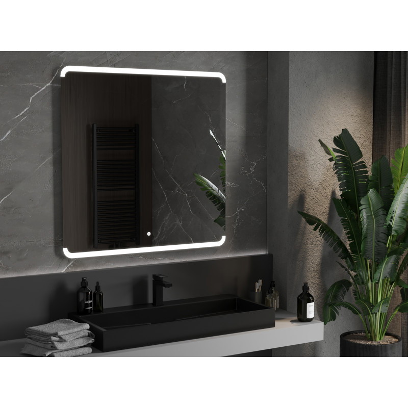 Mexen Nida beleuchteter Badezimmerspiegel 100 x 100 cm, LED 6000K, Antibeschlag - 9806-100-100-611-00