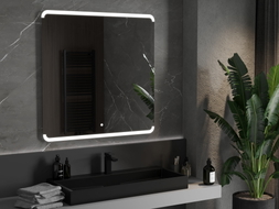 Mexen Nida beleuchteter Badezimmerspiegel 100 x 100 cm, LED 6000K, Antibeschlag - 9806-100-100-611-00