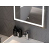 Mexen Onyx beleuchteter Badezimmerspiegel mit Kosmetikspiegel 60 x 80 cm, LED 6000K, Antibeschlag - 9813-060-080-611-00