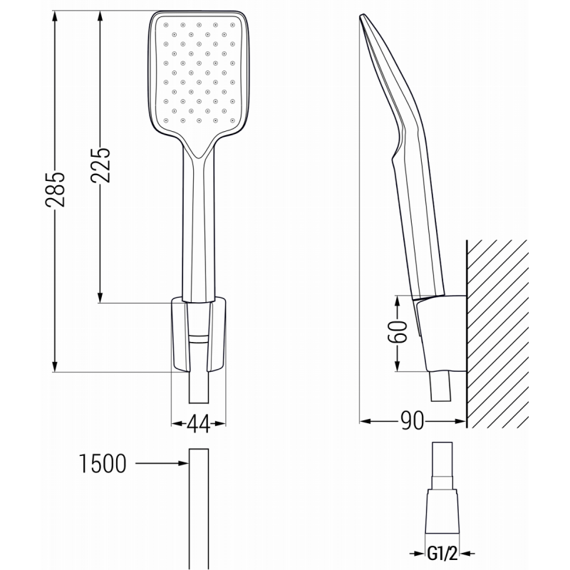 Mexen Sabre R62 Badewannen-Set, weiß - 72103R62-20