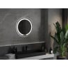 Mexen Rose beleuchteter Badezimmerspiegel, rund 60 cm, LED 6000K, Antibeschlag - 9810-060-060-611-00