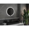 Mexen Rose beleuchteter runder Badezimmerspiegel, 70 cm, LED 6000K, Antibeschlag - 9810-070-070-611-00