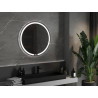 Mexen Rose beleuchteter Badezimmerspiegel, rund 80 cm, LED 6000K, Antibeschlag - 9810-080-080-611-00
