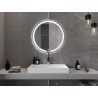 Mexen Rose beleuchteter Badezimmerspiegel, rund 80 cm, LED 6000K, Antibeschlag - 9810-080-080-611-00
