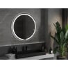Mexen Rose beleuchteter Badspiegel, rund 90 cm, LED 6000K, Antibeschlag - 9810-090-090-611-00