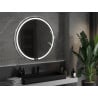 Mexen Rose beleuchteter Badezimmerspiegel, rund 100 cm, LED 6000K, Antibeschlag - 9810-100-100-611-00
