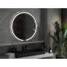 Mexen Rose beleuchteter, runder Badezimmerspiegel 100 cm, LED 6000K, Antibeschlag - 9810-100-100-611-00