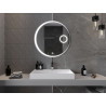 Mexen Ella beleuchteter Badezimmerspiegel mit Kosmetikspiegel, rund 80 cm, LED 6000K, Antibeschlag - 9811-080-080-611-00