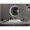 Mexen Ella beleuchteter Badezimmerspiegel mit Kosmetikspiegel, rund 80 cm, LED 6000K, Antifog - 9811-080-080-611-00
