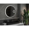 Mexen Ella beleuchteter Badezimmerspiegel mit Kosmetikspiegel, rund 90 cm, LED 6000K, Anti-Beschlag - 9811-090-090-611-00