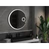Mexen Ella beleuchteter Badezimmerspiegel mit Kosmetikspiegel, rund 90 cm, LED 6000K, Antibeschlag - 9811-090-090-611-00