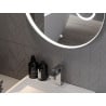 Mexen Ella beleuchteter Badezimmerspiegel mit Kosmetikspiegel, rund 100 cm, LED 6000K, Antibeschlag - 9811-100-100-611-00