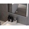 Mexen Erma beleuchteter Badezimmerspiegel 80 x 60 cm, LED 6000K, Antibeschlag, schwarze Rahmen - 9814-080-060-611-70