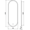 Mexen Bono beleuchteter Badezimmerspiegel 45 x 120 cm, LED 6000K, Antibeschlag - 9816-045-120-611-00
