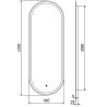 Mexen Bono beleuchteter Badspiegel 45 x 120 cm, LED 6000K, Antibeschlag - 9816-045-120-611-00