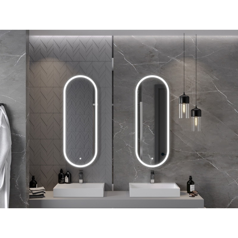 Mexen Bono beleuchteter Badspiegel 45 x 120 cm, LED 6000K, Antibeschlag - 9816-045-120-611-00