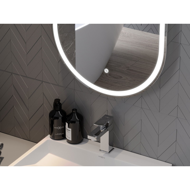 Mexen Bono beleuchteter Badezimmerspiegel 55 x 155 cm, LED 6000K, Anti-Fog - 9816-055-155-611-00