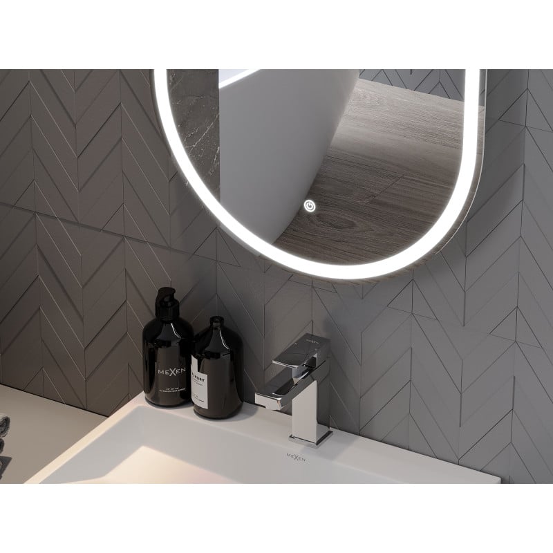 Mexen Bono beleuchteter Badezimmerspiegel 55 x 155 cm, LED 6000K, Antibeschlag - 9816-055-155-611-00