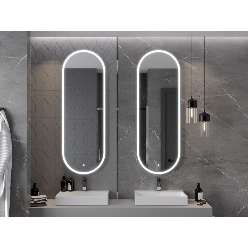 Mexen Bono beleuchteter Badezimmerspiegel 55 x 155 cm, LED 6000K, Anti-Fog - 9816-055-155-611-00