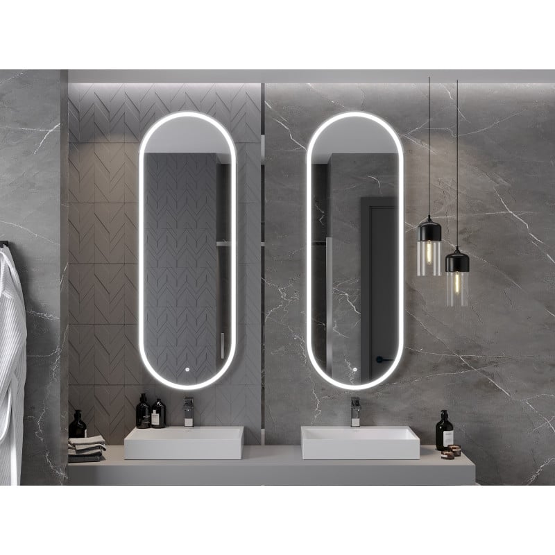 Mexen Bono beleuchteter Badezimmerspiegel 55 x 155 cm, LED 6000K, Antibeschlag - 9816-055-155-611-00