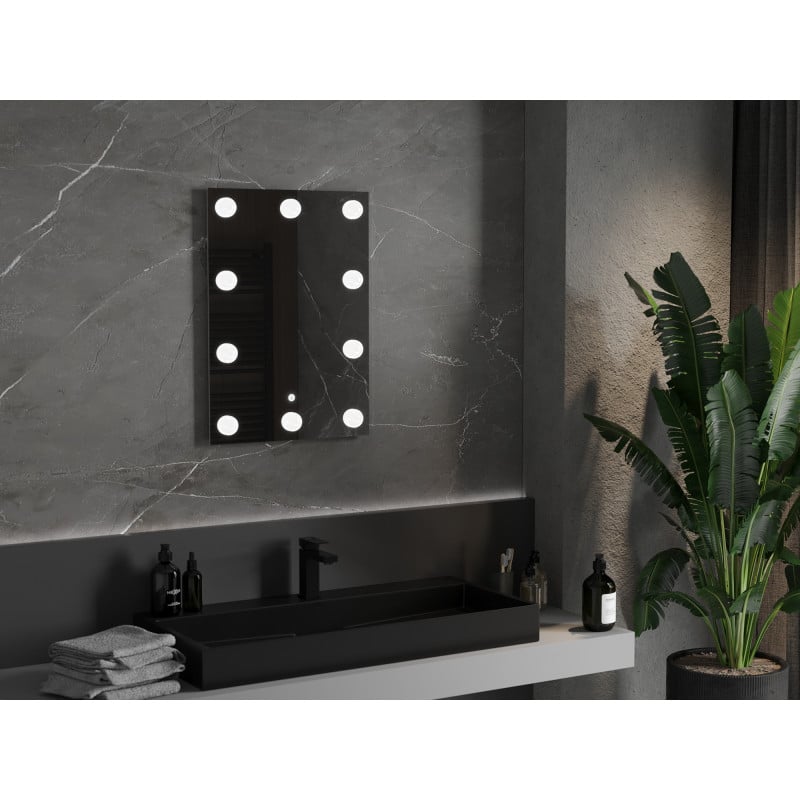 Mexen Dona beleuchteter Badezimmerspiegel 50 x 70 cm, LED 6000K, Antibeschlag - 9818-050-070-611-00