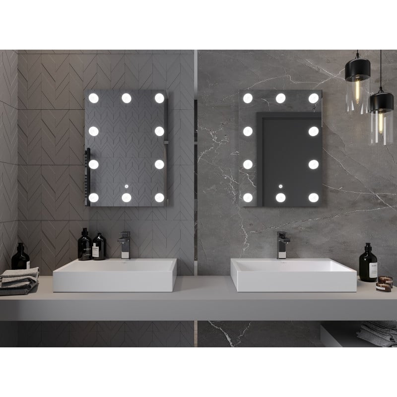 Mexen Dona beleuchteter Badezimmerspiegel 50 x 70 cm, LED 6000K, Antibeschlag - 9818-050-070-611-00