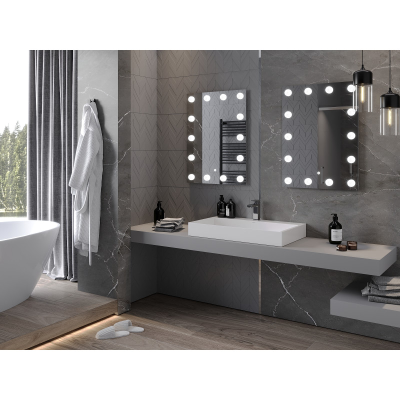 Mexen Dona beleuchteter Badezimmerspiegel 60 x 80 cm, LED 6000K, Antibeschlag - 9818-060-080-611-00