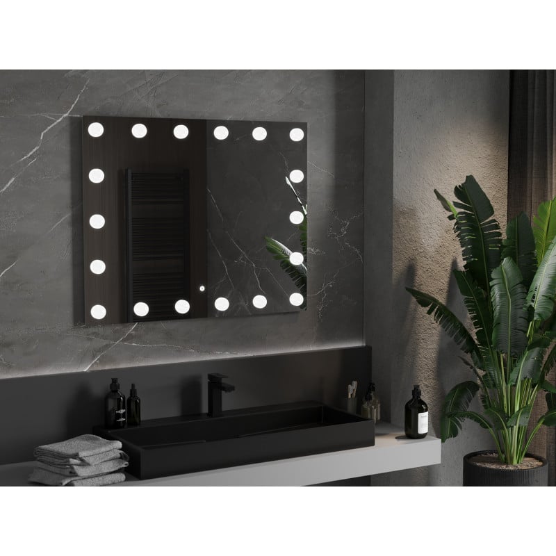 Mexen Dona beleuchteter Badezimmerspiegel 100 x 80 cm, LED 6000K, Antibeschlag - 9818-100-080-611-00