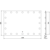 Mexen Dona beleuchteter Badezimmerspiegel 120 x 80 cm, LED 6000K, Antibeschlag - 9818-120-080-611-00