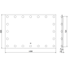 Mexen Dona beleuchteter Badezimmerspiegel 120 x 80 cm, LED 6000K, Antifog - 9818-120-080-611-00