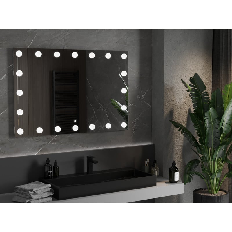 Mexen Dona beleuchteter Badezimmerspiegel 120 x 80 cm, LED 6000K, Antifog - 9818-120-080-611-00