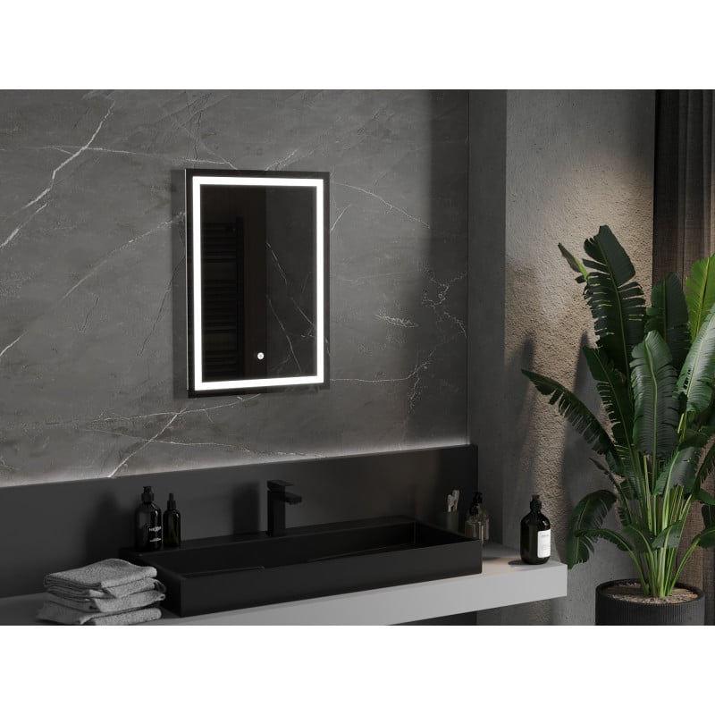 Mexen Miko beleuchteter Badezimmerspiegel 50 x 70 cm, LED 6000K, Antibeschlag - 9819-050-070-611-00