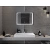 Mexen Miko beleuchteter Badezimmerspiegel 80 x 60 cm, LED 6000K, Antibeschlag - 9819-080-060-611-00