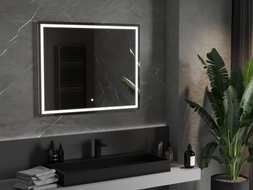 Mexen Miko beleuchteter Badezimmerspiegel 100 x 80 cm, LED 6000K, Antibeschlag - 9819-100-080-611-00