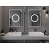 Mexen Koga beleuchteter Badezimmerspiegel 60 x 80 cm, LED 6000K, Antibeschlag - 9821-060-080-611-00