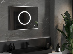 Mexen Koga beleuchteter Badezimmerspiegel 80 x 60 cm, LED 6000K, Antibeschlag - 9821-080-060-611-00