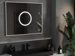 Mexen Koga beleuchteter Badezimmerspiegel 100 x 80 cm, LED 6000K, Antibeschlag - 9821-100-080-611-00