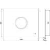 Mexen Koga beleuchteter Badezimmerspiegel 100 x 80 cm, LED 6000K, Antibeschlag - 9821-100-080-611-00