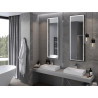 Mexen Coro beleuchteter Badezimmerspiegel 50 x 150 cm, LED 6000K, Antibeschlag, schwarzer Rahmen - 9817-050-150-611-70